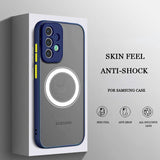 Magnetic Matte Clear Shockproof Case For Samsung