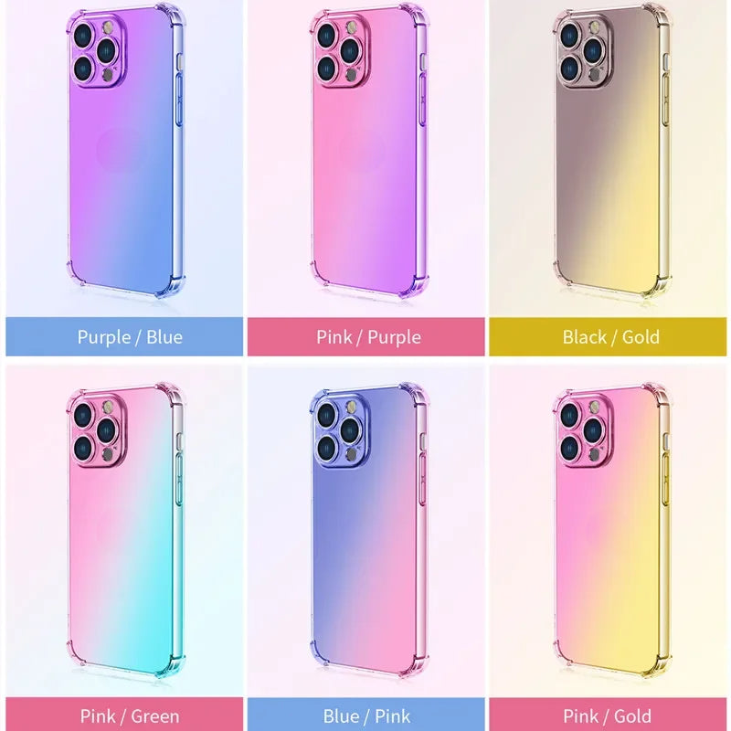 Gradient Airbag TPU Case For iPhone