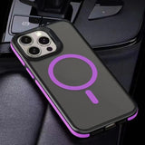 Magnetic Matte Translucent Armor Shockproof Case For iPhone
