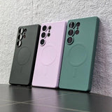 Luxury Silicone Magnetic Case For Samsung Galaxy