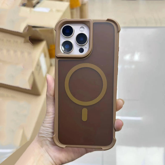 Magnetic Luxury Matte Fall prevention Case For iPhone