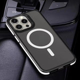 Magnetic Matte Translucent Armor Shockproof Case For iPhone