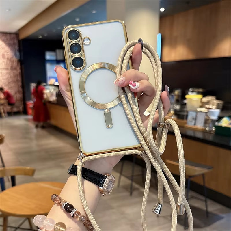 Crossbody Lanyard Magnetic Case For Samsung