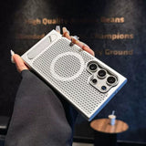 Matte Heat Dissipation Magnetic Hidden Kickstand Case for Samsung