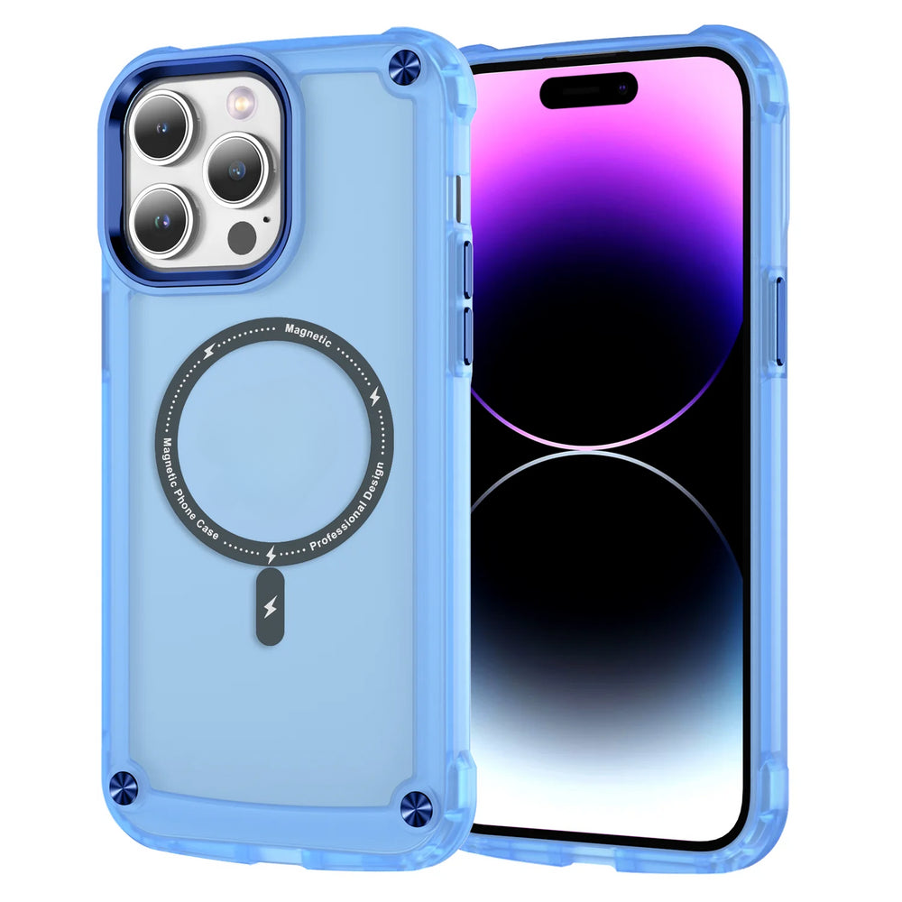 Translucent Hybrid Armor Shockproof Case For iPhone