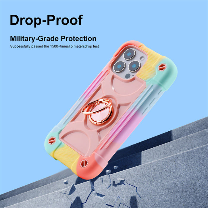 Luxury Heavy Duty Ring Holder Case for iPhone