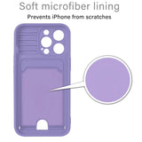 Magnetic Ring Card Holder Slide Camera Protector Case For iPhone