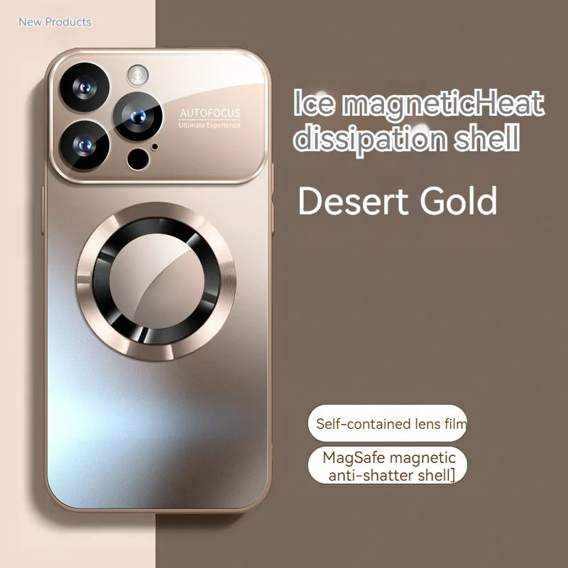 Fashionable Large Window Magnetic Case For iPhone