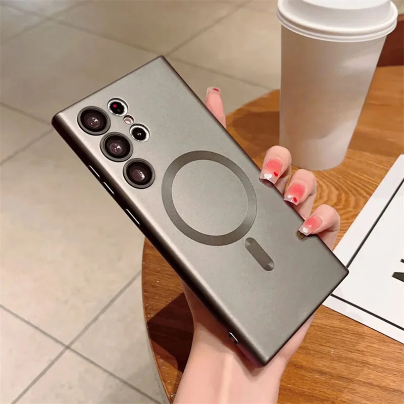Luxury Shockproof Magnetic Wireless Charging For Magsafe Cases For Samsung