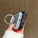 Magnetic Carbon Fiber Kickstand Case for iPhone