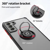 Car Magnetic Ring Bracket Silicone Cover Phone Case For Samsung Galaxy