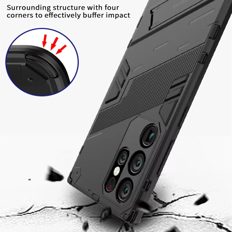 Armor Shockproof Magnetic Holder Stand Cases For Sumsung