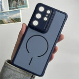 Matte Magnetic Flip Kickstand Case for Samsung