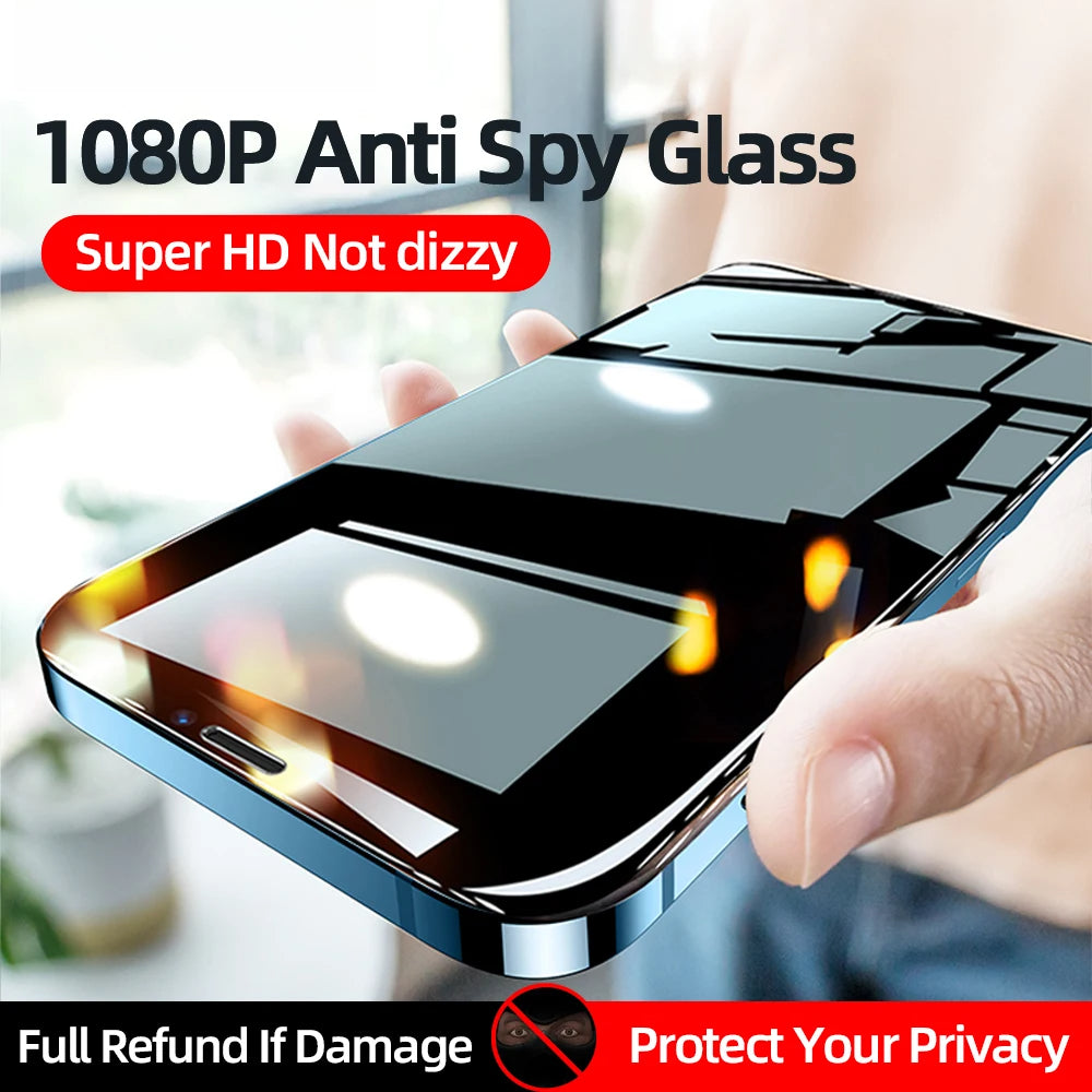 Screen Protector Anti-spy Tempered Glass For iPhone
