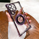 Luxury Plating Magnetic Case For Samsung
