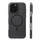 Corrugated Pattern Non-slip Bumper Hard PC Matte Case For iPhone