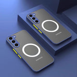 Magnetic Matte Clear Shockproof Case For Samsung