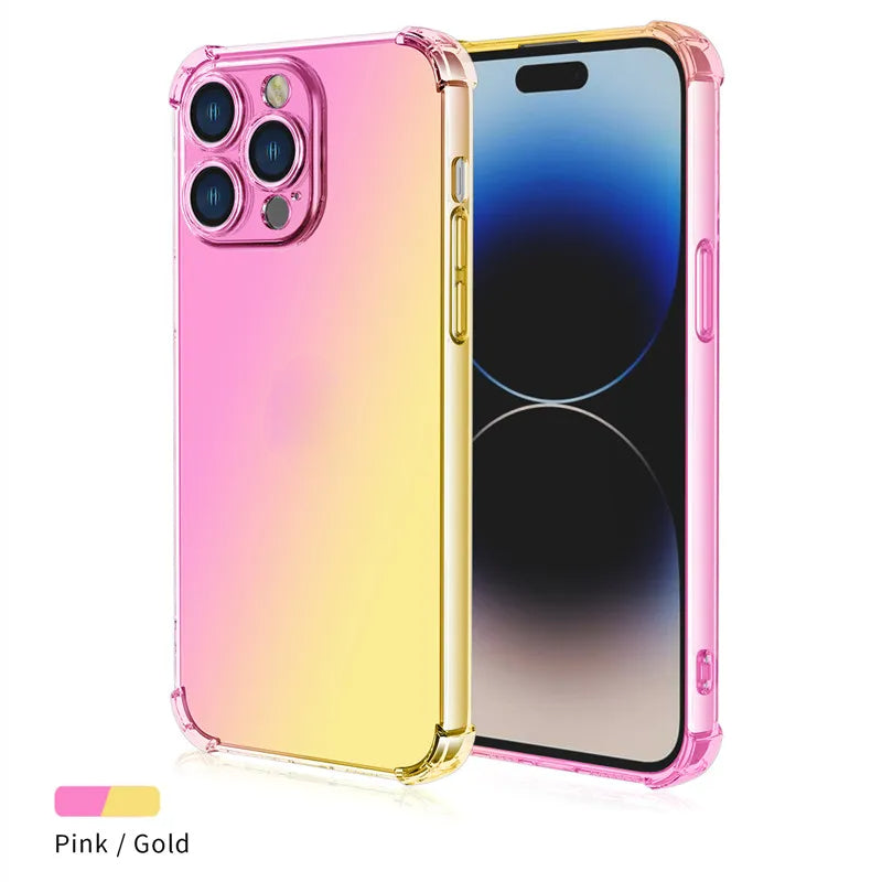 Gradient Airbag TPU Case For iPhone
