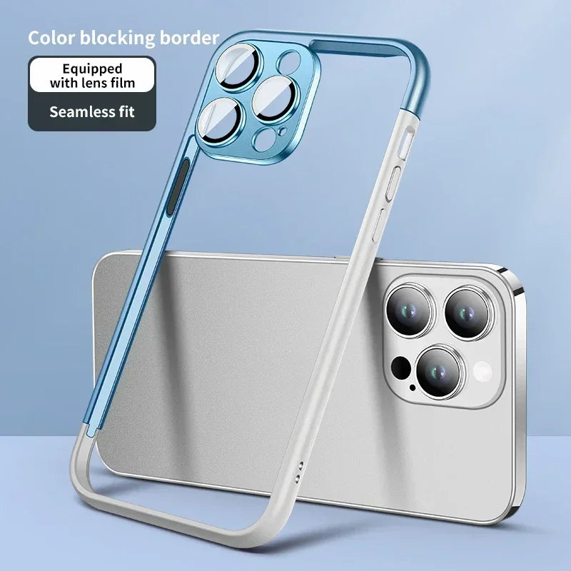 Contrast Metal Bumper Frame iPhone Case