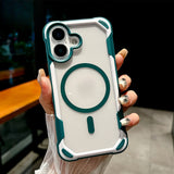 Transparent Hard Shockproof Armor Case For iPhone