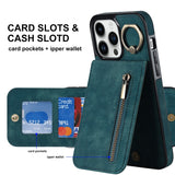 Leather Card Holder Kickstand Case for iphone