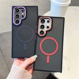Luxury Matte Magnetic Phone Case for Samsung Galaxy