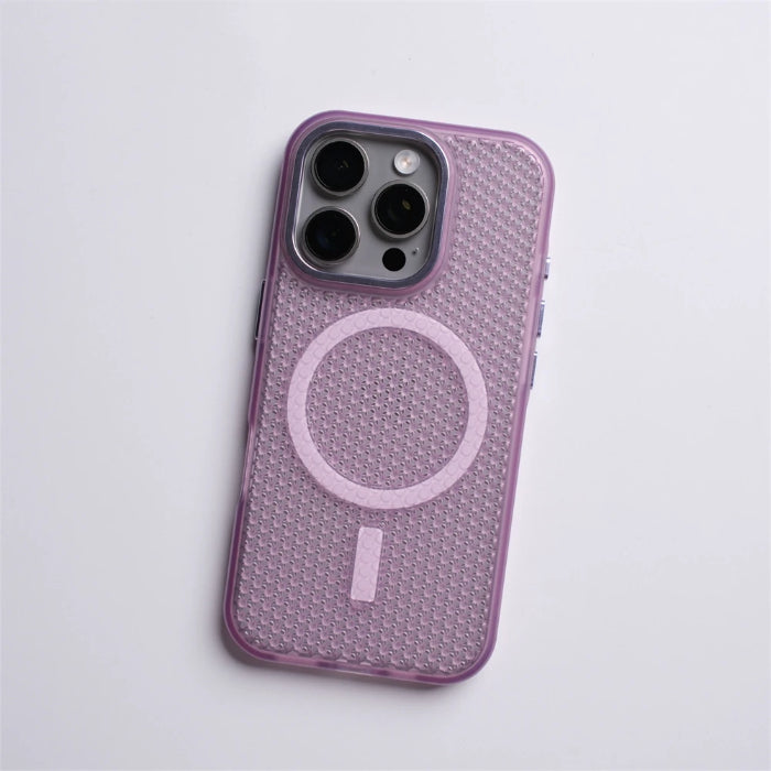Heat Dissipation Hollow Shockproof Magnetic Case For iPhone