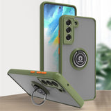 Car Magnetic Ring Bracket Silicone Cover Phone Case For Samsung Galaxy