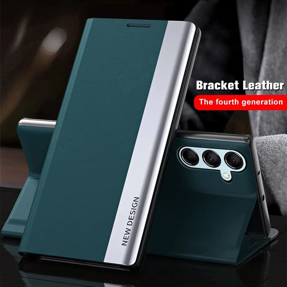 Luxury Leather Flip Case For Samsung Galaxy