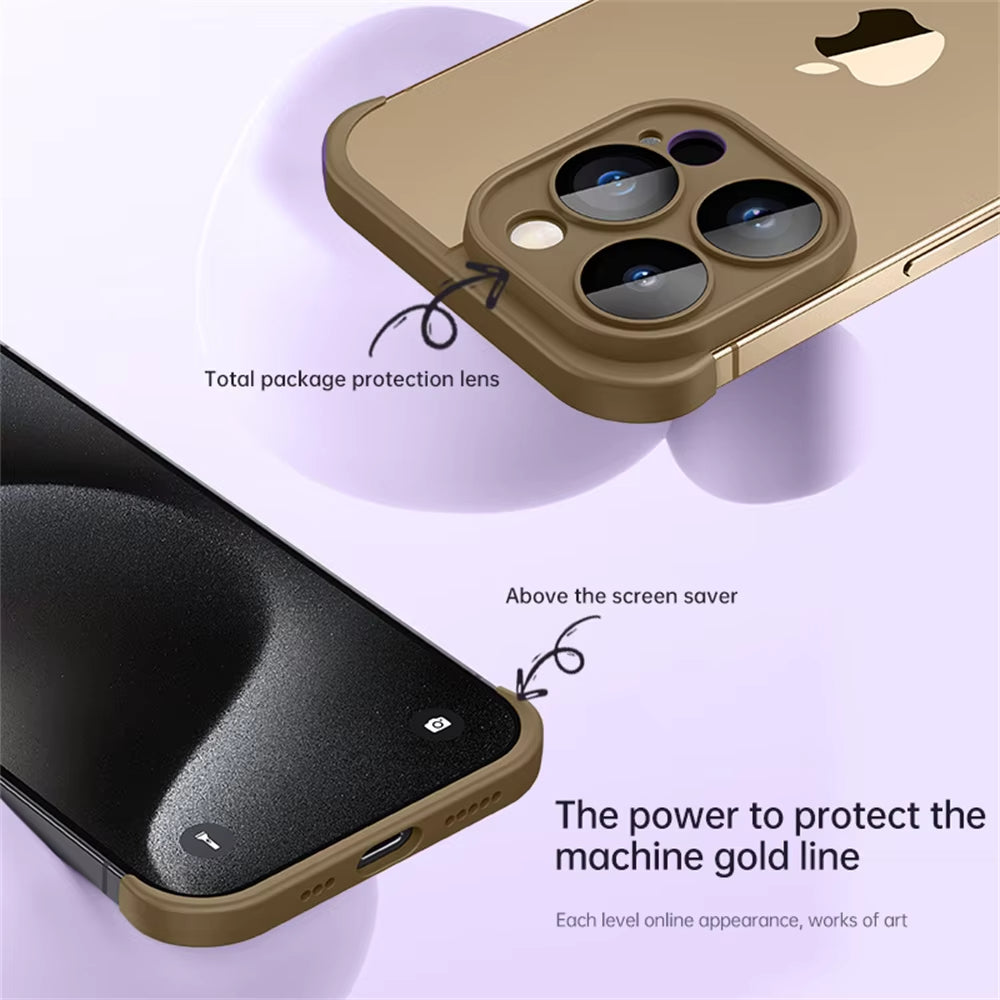 Lens Protector Soft Silicone Case For iPhone
