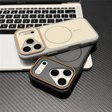 Magnetic Color Block Soft Touch Case for iphone