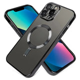 Clear Plating Lens Protection Wireless Charging Case For iphone