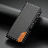 Luxury Leather Wallet Magnetic Armor Case for Samsung