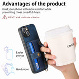Wrist Lanyard Card Holder Kickstand Case for iphone