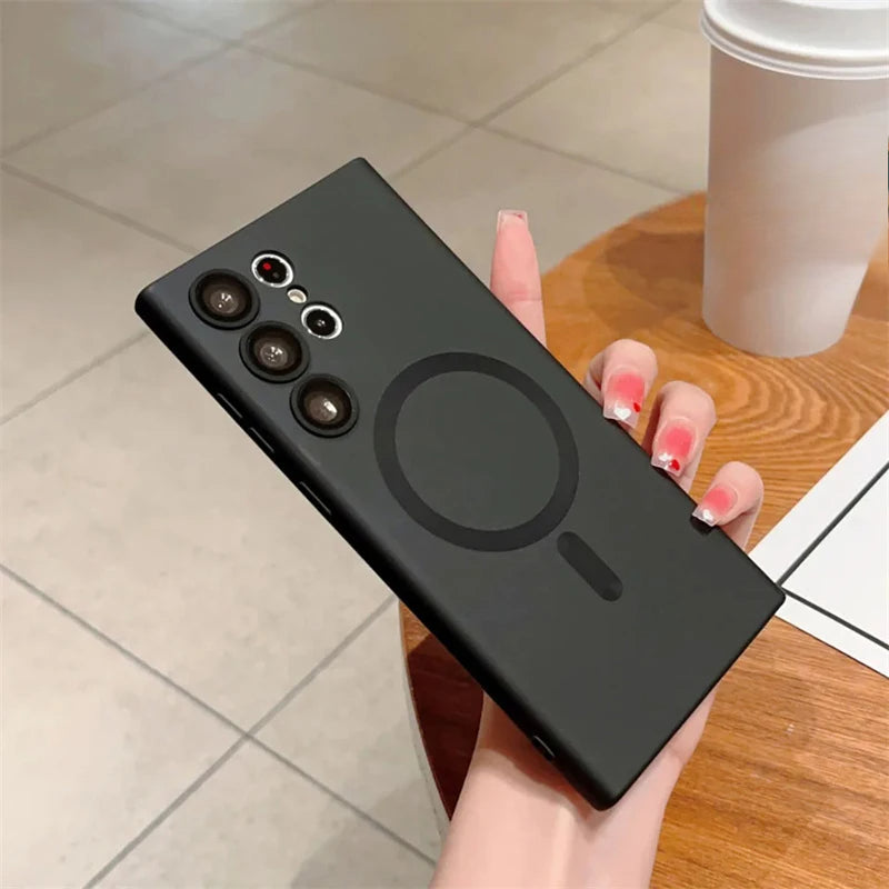 Luxury Shockproof Magnetic Wireless Charging For Magsafe Cases For Samsung