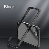 Hybrid Silicone Frame Aluminum Metal Phone Case For iPhone