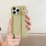Wallet Card Holder Wrist Strap Case for iphone