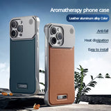 Business Aromatherapy Leather Case for iPhone