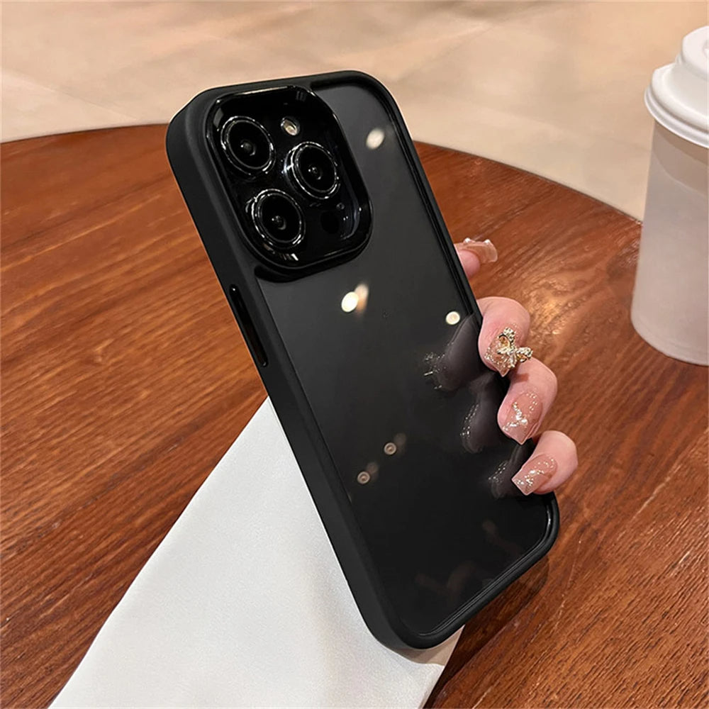 Luxury Transparent Soft Silicone Case For iPhone