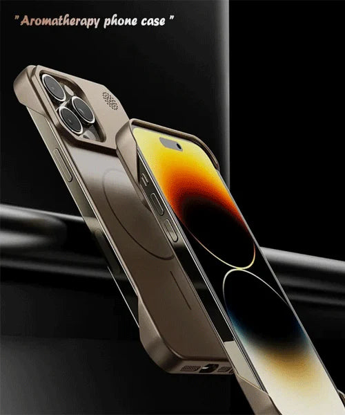 Luxurious matte phone no-frame shockproof case for iPhone