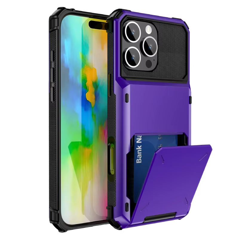 Card Slots Wallet Case For iPhone