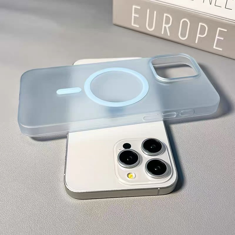 Ultra Thin Magnetic Clear Case For iPhone