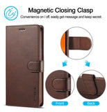 Business Leather + Flip Wallet Card Holder Case for Samsung Galaxy