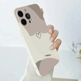 Colorful Love Heart Soft Silicone Phone Case for iPhone