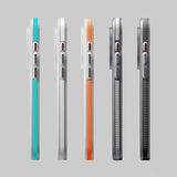 Corrugated Pattern Non-slip Bumper Hard PC Matte Case For iPhone