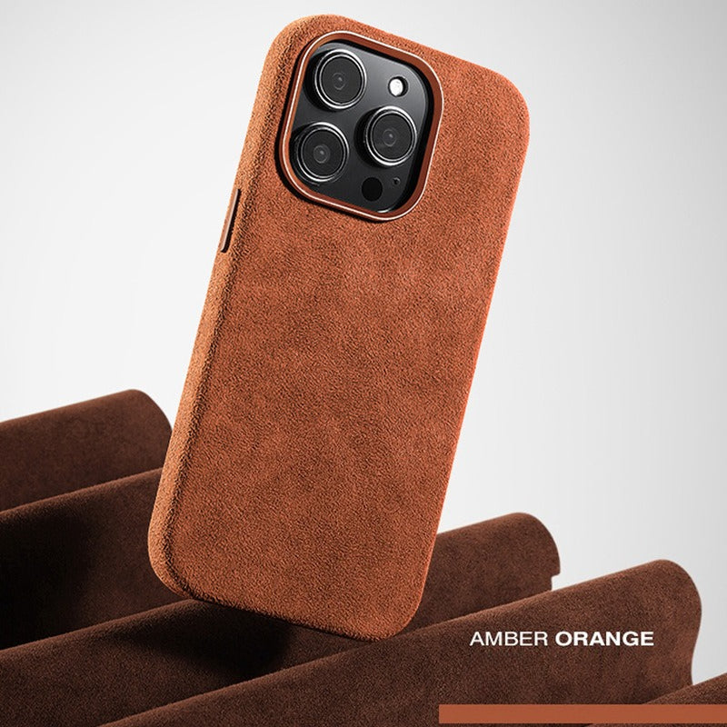 Italian Flip Fur Leather Magnetic Case for iPhone
