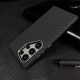 Luxury Carbon Fiber Wireless Charging Magsafe Case for Samsung