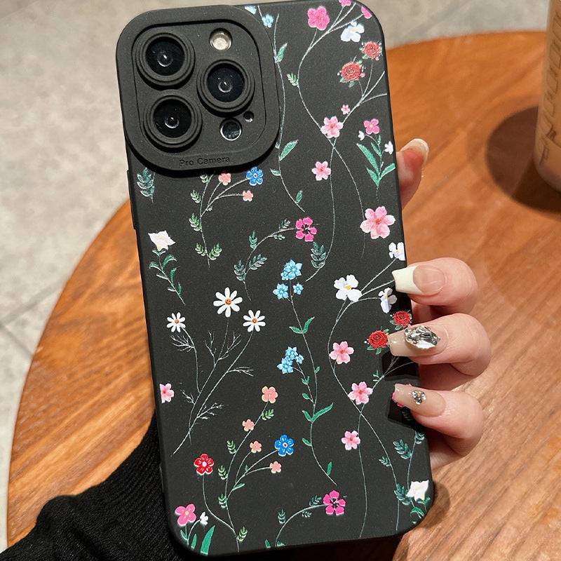 Summer Minimalist Fresh Style Silicone Soft Case For iPhone