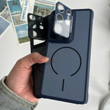 Matte Magnetic Flip Kickstand Case for Samsung