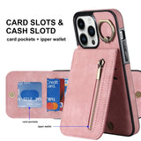 Leather Card Holder Kickstand Case for iphone